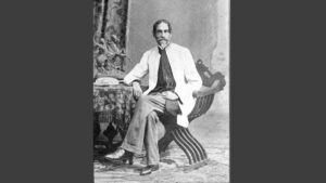 Portrait of Surendranath Banerjee, Indian nationalist leader