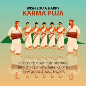 Honoring Mother Earth on this auspicious Karma Puja.