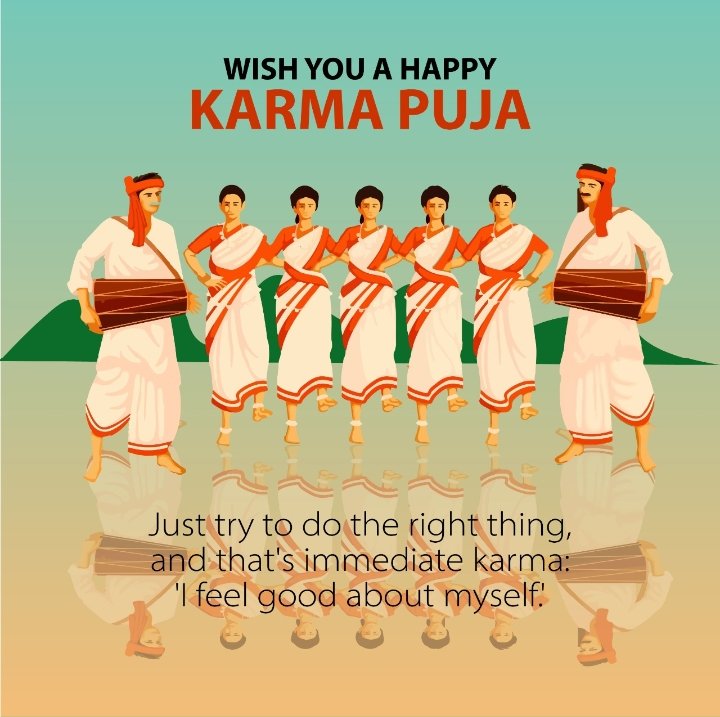 Honoring Mother Earth on this auspicious Karma Puja.